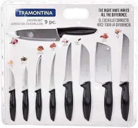 Ensemble De Couteaux En Inox Haute Qualité Lot de 9 Pcs cuisine TRAMONTINA