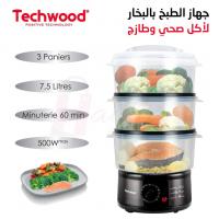 robots-de-cuisine-cuiseur-vapeur-minuterie-en-inox-avec-arret-automatique-techwood-dar-el-beida-alger-algerie