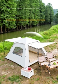Tente Automatique, Pour Le Camping, La Randonnée, Les Voyages ou La Plage Avec un Toit et Deux Toits