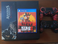 consoles-playstation-4-fat-avec-deux-manettesavec-cd-red-dead-redemption-2-el-achour-alger-algerie