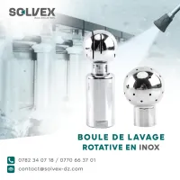Boule de lavage rotative en inox