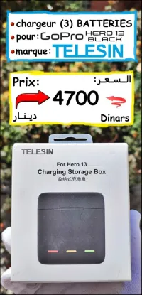 chargeur pour 3 BATTERIES GoPro HERO 13 Black 
