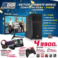 CONFIG 5 3400G + ECRAN 20''