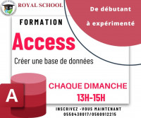 مدارس-و-تكوين-formation-access-creer-une-base-de-donnees-باب-الزوار-الجزائر