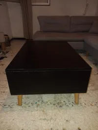 Canapé, table basse, meuble TV (ensemble)
