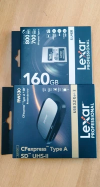 Carte mémoire LEXAR CF EXPRESS TYPE A + lecteur LEXAR 
