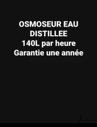 Osmoseur eau distillée 
