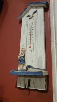 Décoration thème marin, thermomètre , ancre