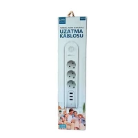Multiprise RALLONGE POLO SMART 3 PORT +3 PORT USB 2M