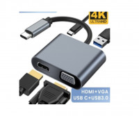 كراسي-adaptateurs-type-c-male-to-hdmi-vga-usb30-تيزي-وزو-الجزائر