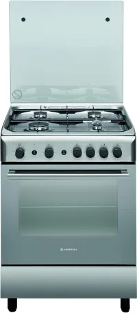 Cuisinière Ariston original Ariston A6gg1f (X) Ex Gas Cooker  à gaz  acier inoxydable grillé, argent