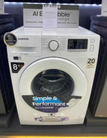 MACHINE A LAVER Samsung FRONT 8KG 1400 TR BLANC - WW80TA046TE