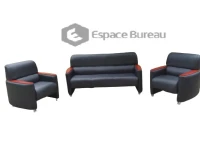 Salon 5 places Gamme NOVA  - accoudoir en Bois
