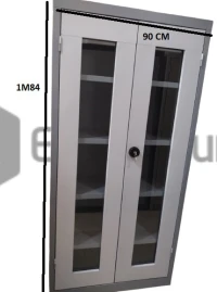 Armoire Bureau vitrée Métallique 
