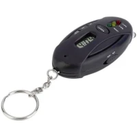 Porte-clés LED Éthylotest Alcootest avec minuterie noir
