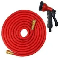 Tuyau d'arrosage Extensible 5-25m 50FT avec pistolet raccord en aluminium