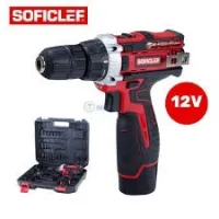 Perceuse Visseuse 12V 10mm 2 Batteries SOFICLEF