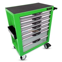 SERVANTE 07 TIROIRES 229PCS VERT TOPTUL