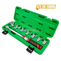 CAISSE CLE DYNAMOMETRIQUE A FOURCHE 1/2 20-110NM 08PCS TOPTUL