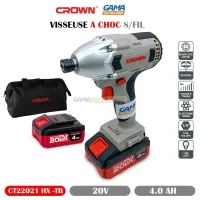 VISSEUSE A CHOC S/FIL 20V 4.0 AH CROWN