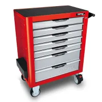 SERVANTE 07 TIROIRES 229PCS ROUGE TOPTUL 