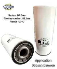 FILTRE A HUILE POUR DOOSAN DAEWOO 