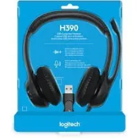 Casque Logitech  H390  Corded Stereo Black  USB