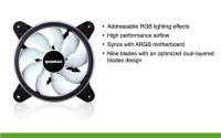 PACK 5 VENTILATEUR Raidmax NV-T120FB