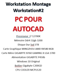 WORKSTATION i7-12700K/32GB/SSD 1TB/VGA 8GB/