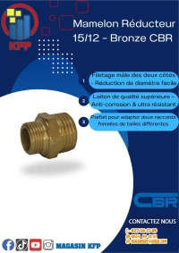 MAMELON RÉDUIT BRONZE 15/12  DISTRIBUTEUR OFFICIEL 
