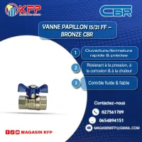 VANNE PAPILLON 15/21 FXF (CBR)  DISTRIBUTEUR OFFICIEL