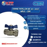 VANNE PAPILLON MC 20 20/27 FEM (CBR)  DISTRIBUTEUR OFFICIEL