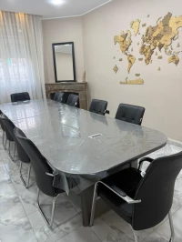Table de réunion plus 10 chaises 