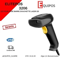 LECTEUR CODE BARRE DOUCHETTE AVEC FIL 2D HENEX  3206