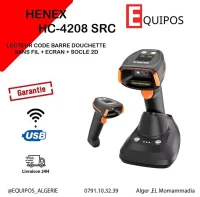 LECTEUR CODE BARRE DOUCHETTE AVEC SOCLE SANS FIEL HENX 4208RCS