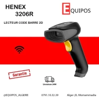 LECTEUR CODE BARRE DOUCHETTE AVEC FIL 2D HENEX 3206R