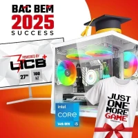 PROMO BEM BAC GAMING PC INTEL I5 14400F-ASUS DUAL RTX 4060+MONITOR DAHUA B200S LM27+T-SHIRT GRATUIT 