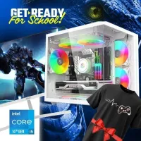 PROMO RENTRÉE SCOLAIRE GAMING PC INTEL I5 14400F-ASUS RTX 4060+MONITOR DAHUA B200S LM27+SURPRISE