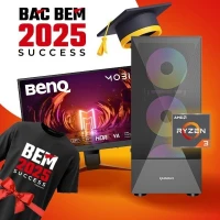 PROMO BEM BAC GAMING PC AMD RYZEN3 4300G + MONITEUR BENQ MOBIUZ EX240N + T-SHIRT BEM/BAC GRATUIT 