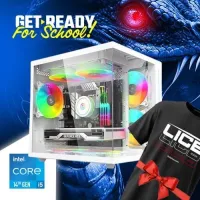 PROMO RENTRÉE SCOLAIRE Pc Gamer INTEL I5 14400F/16GB DDR4/H610/256GB SSD/RTX 4060/550W/5X ARGB FANS