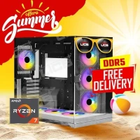 SUMMER OFFER Pc Gamer AMD RYZEN7 7700/16GB DDR5 /B650/512GB SSD M.2/RTX 4060/650W/7X ARGB FANS