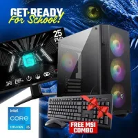 PROMO RENTRÉE SCOLAIRE GAMING PC INTEL I5 12400F -MSI RTX 3060+MONITEUR MSI G255F+ COMBO MSI GRATUIT