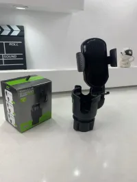 Support de téléphone pour voiture avec porte-gobelet rotation à 360 حامل هواتف وأكواب في السيارة