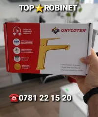 Robinet mitigeur doré 