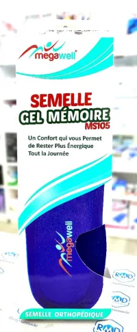 Semelle orthopédique en GEL mémoire de forme 
