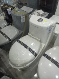 Toilette anglaise monobloc en céramique