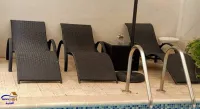 CHAISE LONGUE AVEC MATELAS كرسي الاستلقاء