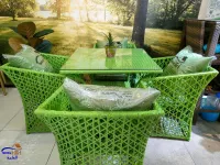 Ensemble de Jardin en Rotin Luxe 5 Pièces pour un Confort Absolu (Salon Chebka)