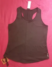 DÉBARDEUR FEMME NOIR FITNESS L ET XL