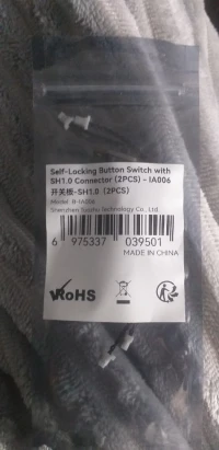 Self-Locking Button switch with(2PCS)